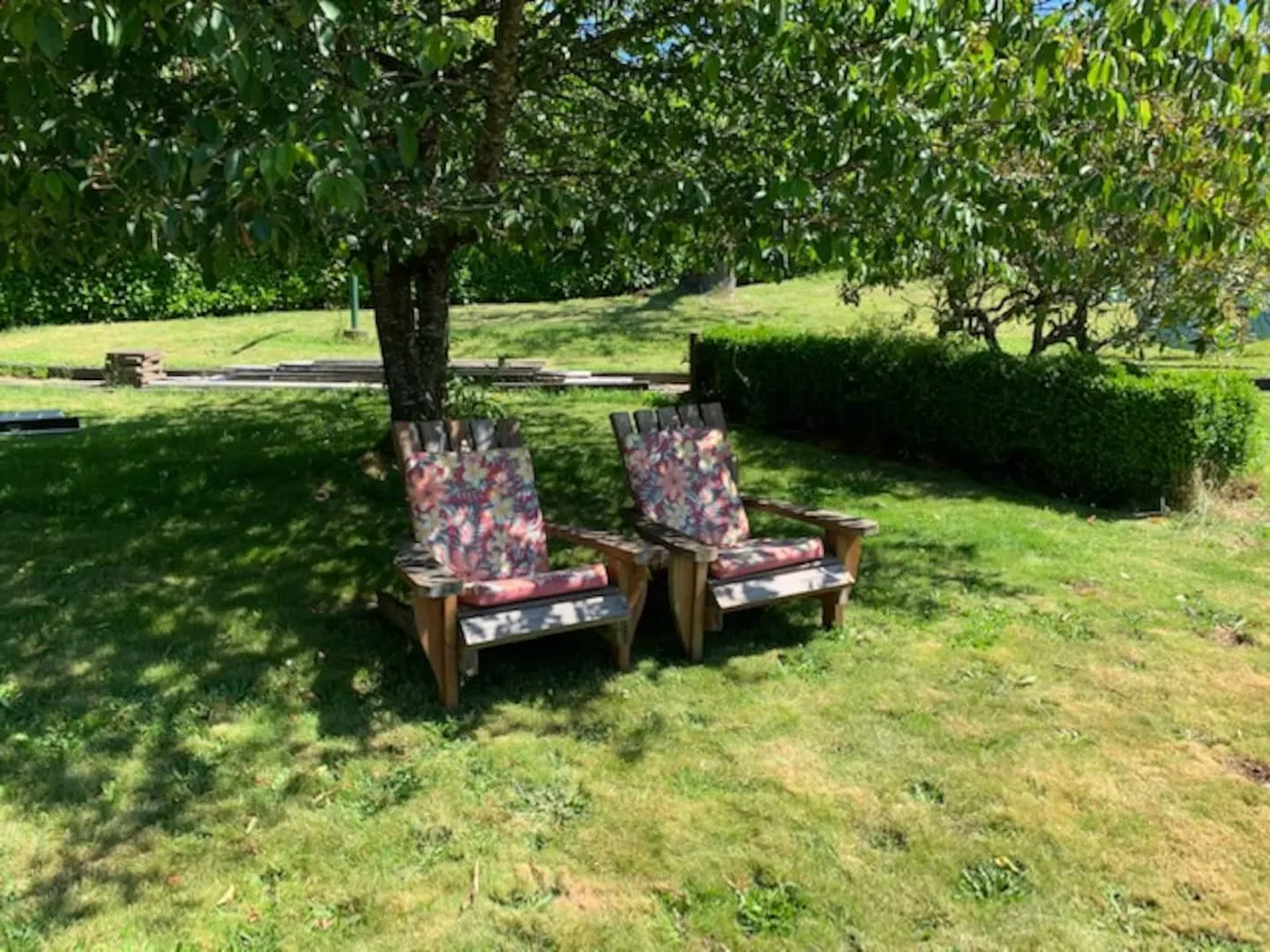 Garden at the North Bend property